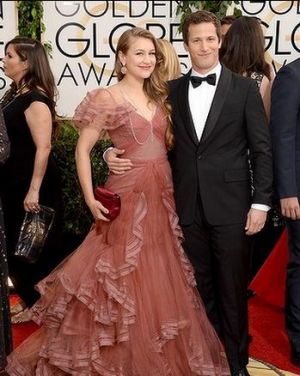 2014 Golden Globes - Red Carpet - Joanna Newsom and Andy Samberg